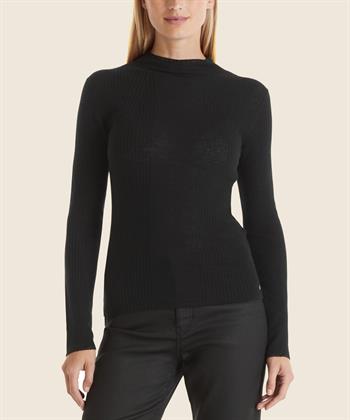 Marc Cain Pullover aus Wolle mit Lurexbesatz