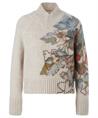 Marc Cain Pullover aus Wollmischung mit Blumendruck