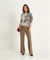 Marc Cain Pullover aus Wollmischung mit Blumendruck