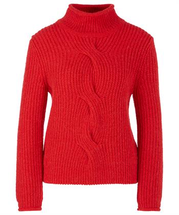 Marc Cain Pullover aus Zopfstrick mit Rollkragen