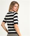 Marc Cain Pullover kurzarm gestreift