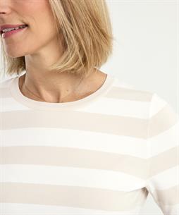 Marc Cain Pullover kurzarm gestreift
