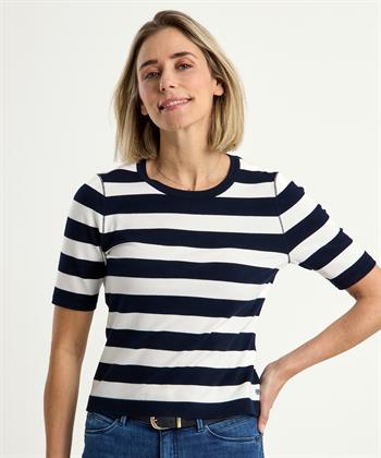 Marc Cain Pullover kurzarm gestreift