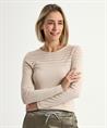 Marc Cain Pullover transparent gestreift