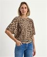 Marc Cain Pullover Wollmischung mit Panther-Print