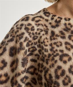 Marc Cain Pullover Wollmischung mit Panther-Print