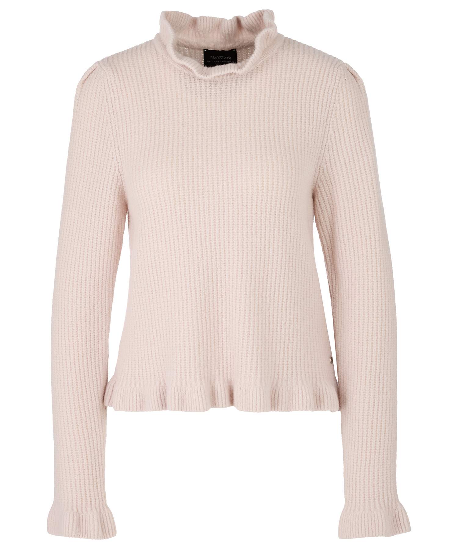 Marc Cain Pullover Wollmischung mit Rüschen