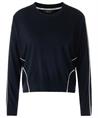Marc Cain Pullover Wollmischung weißer Zierpaspel