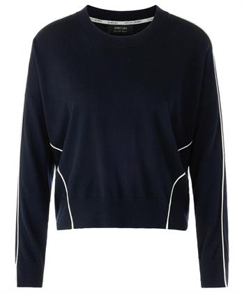 Marc Cain Pullover Wollmischung weißer Zierpaspel