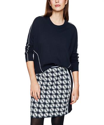 Marc Cain Pullover Wollmischung weißer Zierpaspel