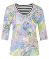 Marc Cain Ripp Shirt pastell Print