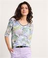 Marc Cain Ripp Shirt pastell Print