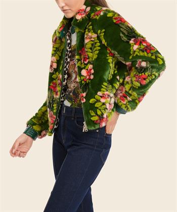 Marc Cain Rollkragenshirt Slinky mit Chinesischem Blattdruck