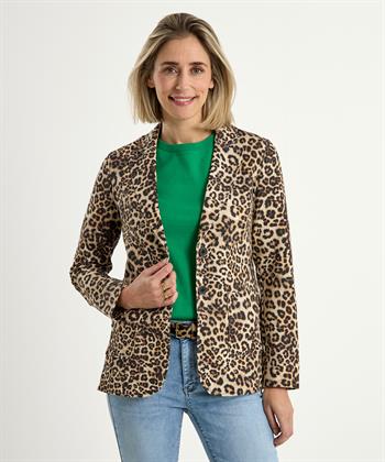 Marc Cain Scuba-Blazer mit Panther-Print