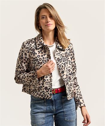 Marc Cain Scuba-Jacke Panther Rüschen