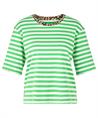 Marc Cain Shirt gestreift Pantherdruck