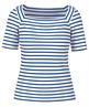 Marc Cain Shirt gestreift quadratischem Ausschnitt