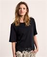 Marc Cain Shirt mit Spitzenbesatz