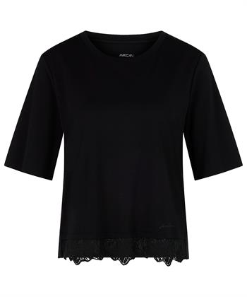 Marc Cain Shirt mit Spitzenbesatz
