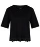 Marc Cain Shirt mit Spitzenbesatz