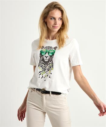 Marc Cain Shirt Print Panther Brille