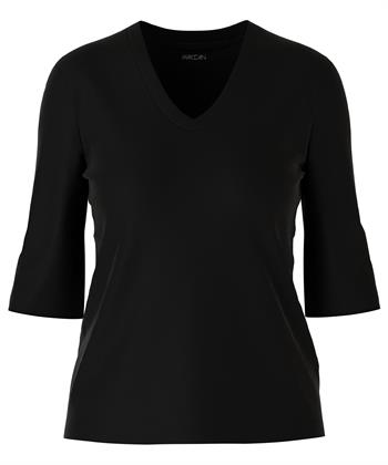 Marc Cain Shirt V-Ausschnitt Rippe