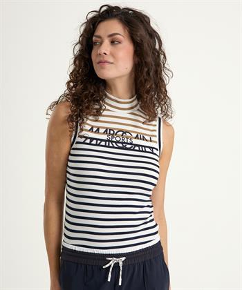 Marc Cain Singlet Rollkragenpullover gestreift