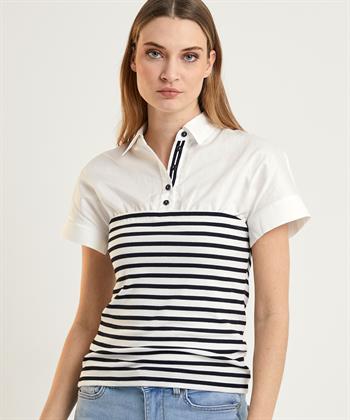 Marc Cain Sports Poloshirt Bluse gestreift