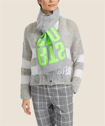 Marc Cain Sports Schal aus Wollmischung mit Buchstabenapplikation