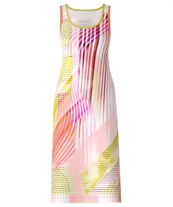 Marc Cain Sports Singlet Kleid Rippe Limonade Druck