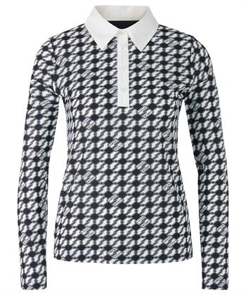 Marc Cain Stretch Jersey Poloshirt Retro