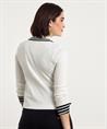 Marc Cain Strickjacke mit Reißverschluss und Streifendetails
