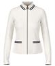 Marc Cain Strickjacke mit Reißverschluss und Streifendetails