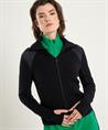 Marc Cain Strickjacke mit Rollkragen und Reißverschluss