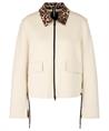 Marc Cain Sweatjacke mit Panther-Print zum Wickeln