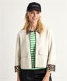 Marc Cain Sweatjacke mit Panther-Print zum Wickeln