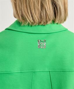 Marc Cain Sweatjacke mit Panther-Print zum Wickeln