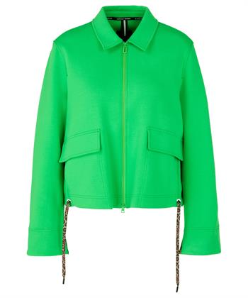 Marc Cain Sweatjacke mit Panther-Print zum Wickeln