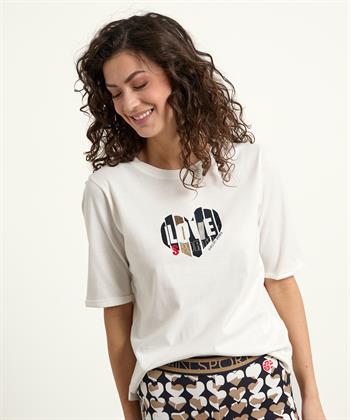 Marc Cain T-Shirt Herz Strass