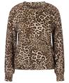 Marc Cain Top plissierten Ärmeln und Panther-Print