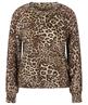 Marc Cain Top plissierten Ärmeln und Panther-Print