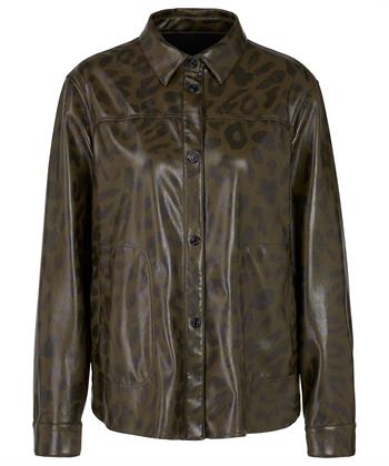 Marc Cain vegane Lederbluse panther