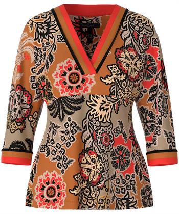 Marc Cain verführerisches Kimono-Top mit Blumendruck