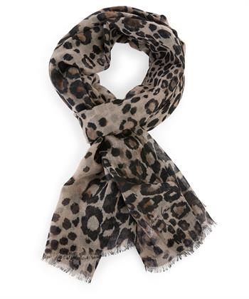 Marc Cain Woll-Kaschmir Schal Leopard