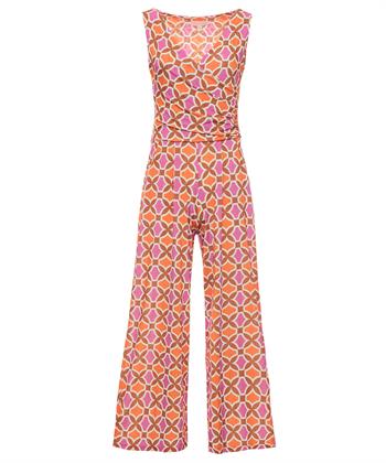 Marivie Jumpsuit mit Retro-Druck