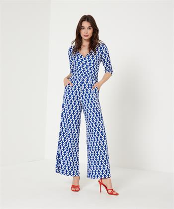 Marivie Slinky Jumpsuit Grafikdruck