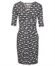 Marivie Slinky Kleid Retro Druck