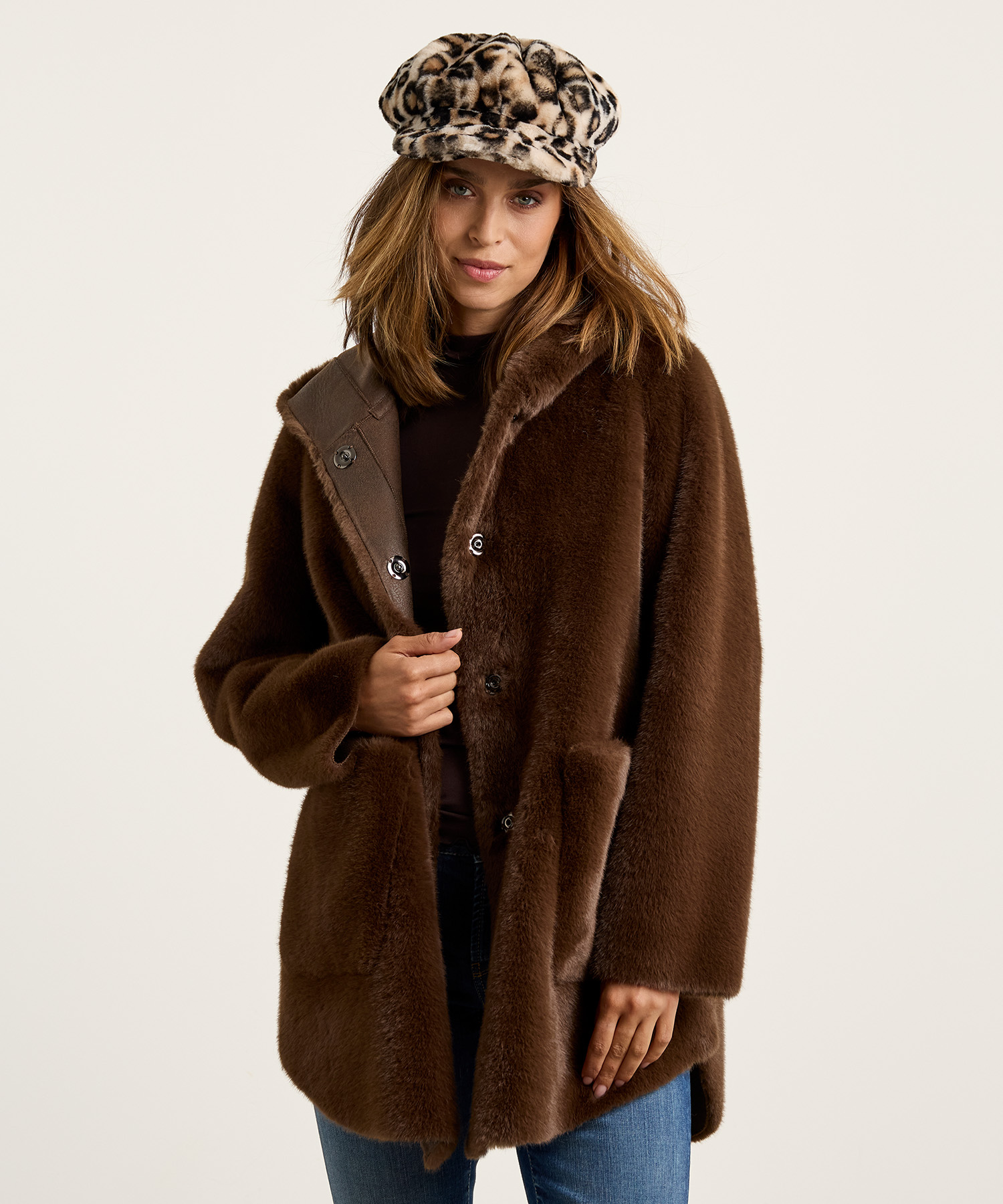 Milestone Fun Fur Jacke mit Kapuze Persiana von jacken