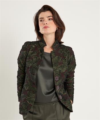 ML Collections Blazer 3D Blume metallisch