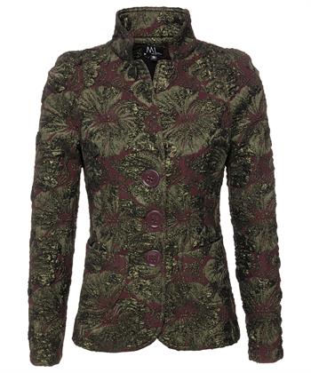 ML Collections Blazer 3D Blume metallisch